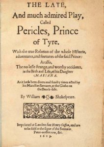 submitting of will in Pericles